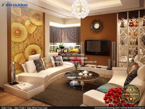 Thiết kế nội thất nhà đẹp 200m2 tại Yên Hòa