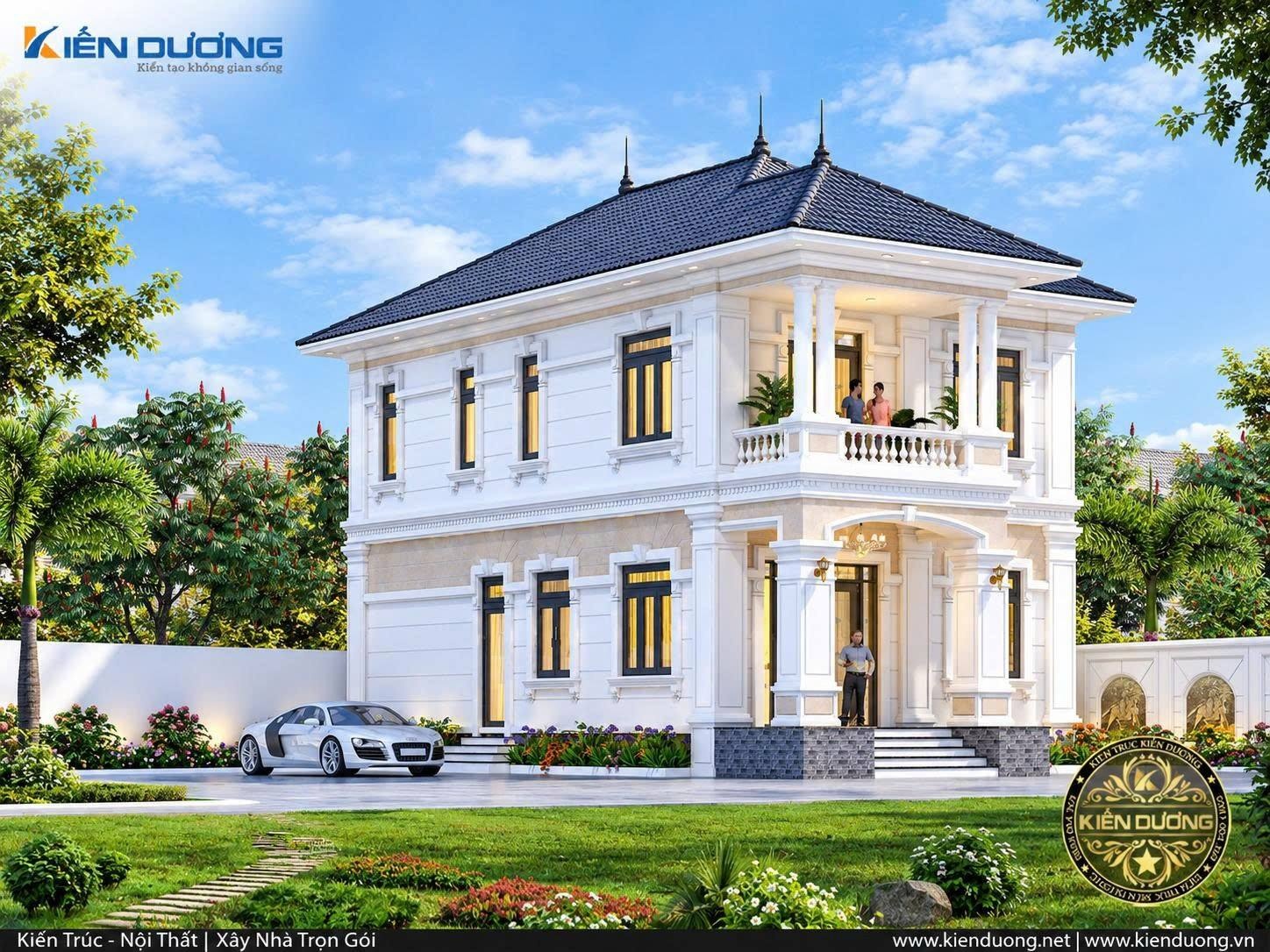 Biệt Thự 2 Tầng Mái Nhật Tân Cổ Điển 4 Phòng Ngủ