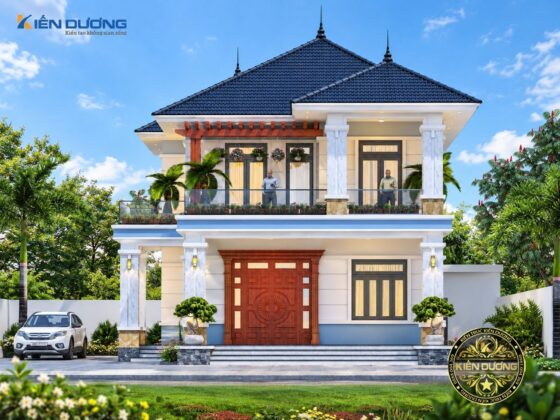 Biệt Thự 2 Tầng Mái Nhật Hiện Đại 4 Phòng Ngủ Đẹp